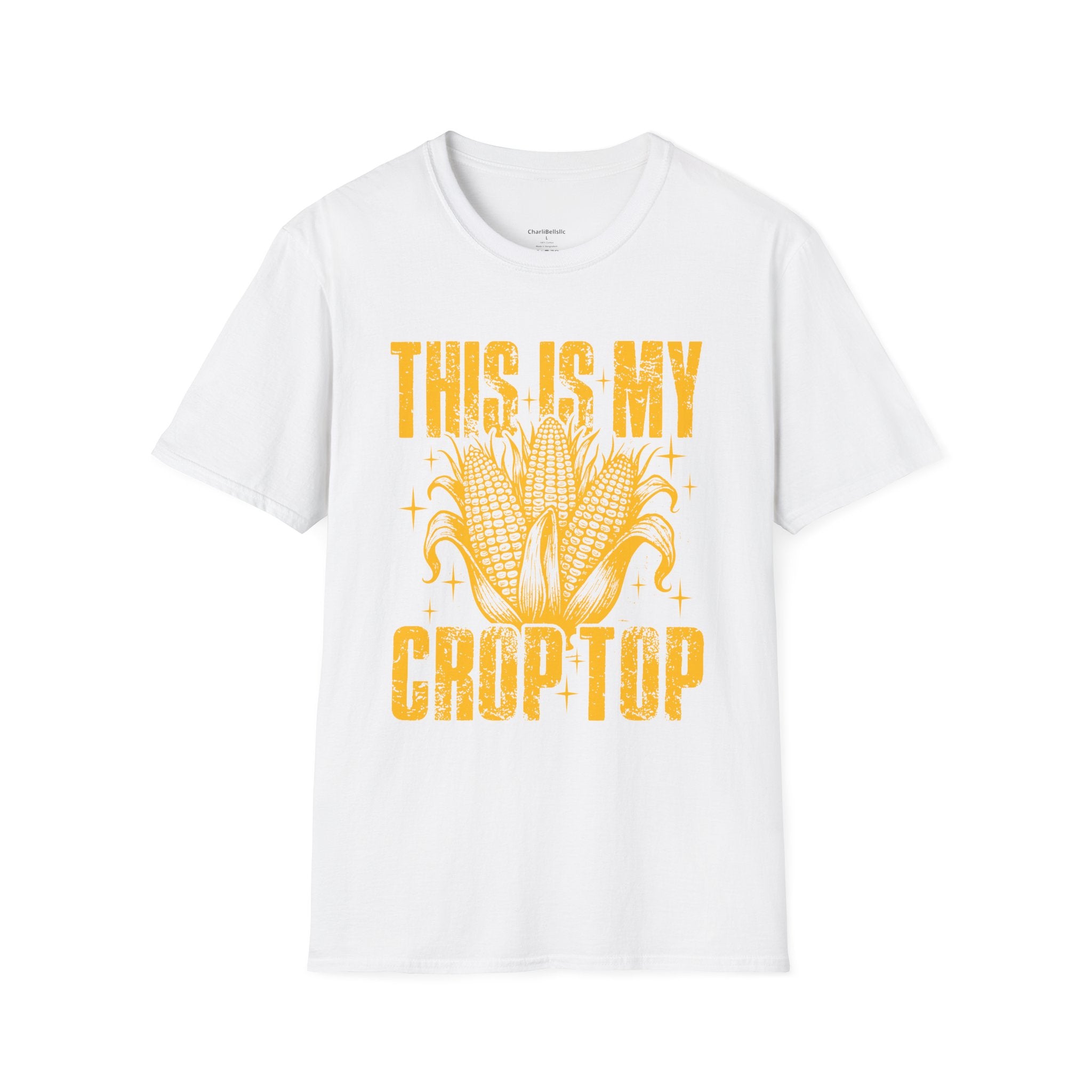 This Is My Crop Top T-Shirt — Funny Corn Graphic Farm Tee