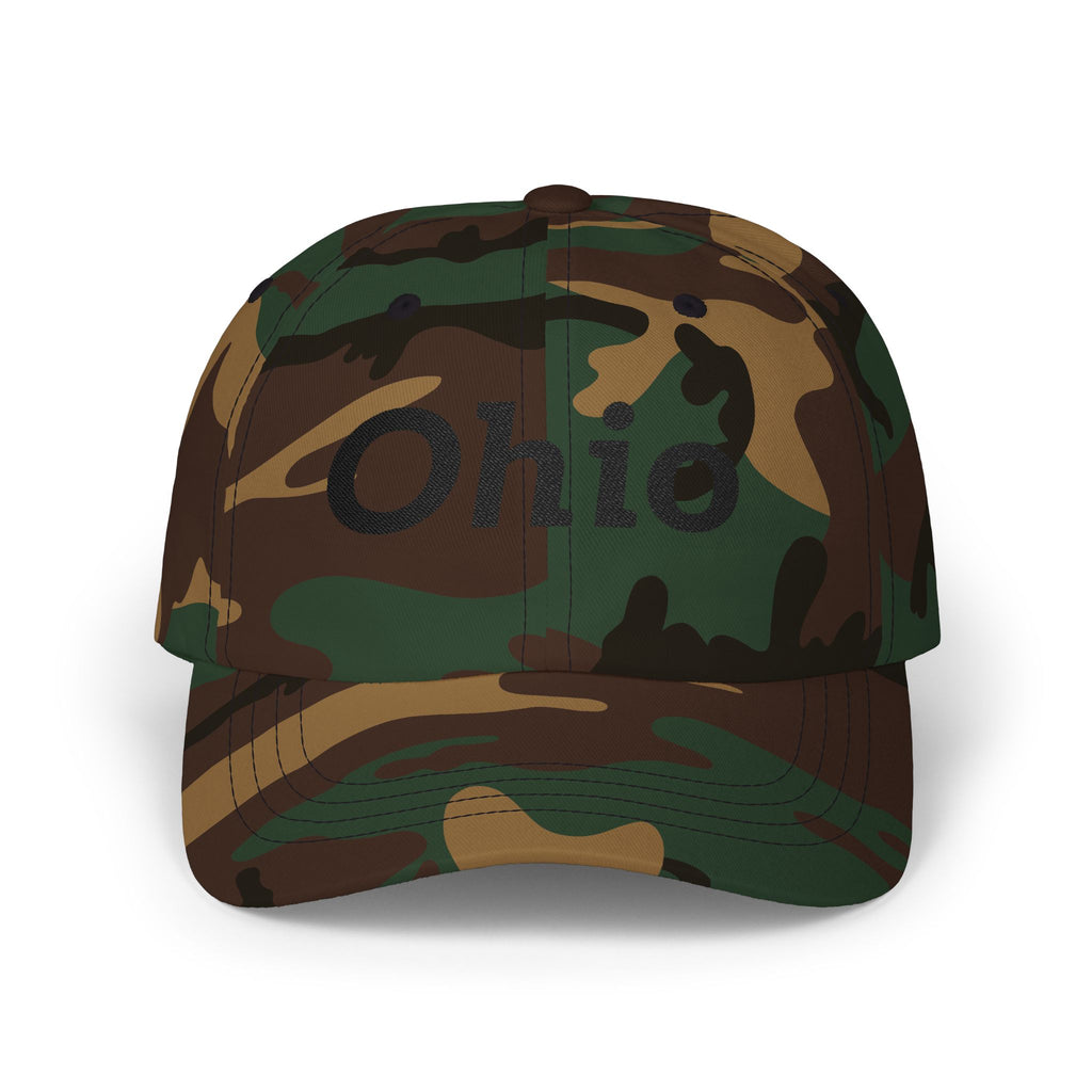 Camo Dad Cap — Classic Olive Camouflage Baseball Hat