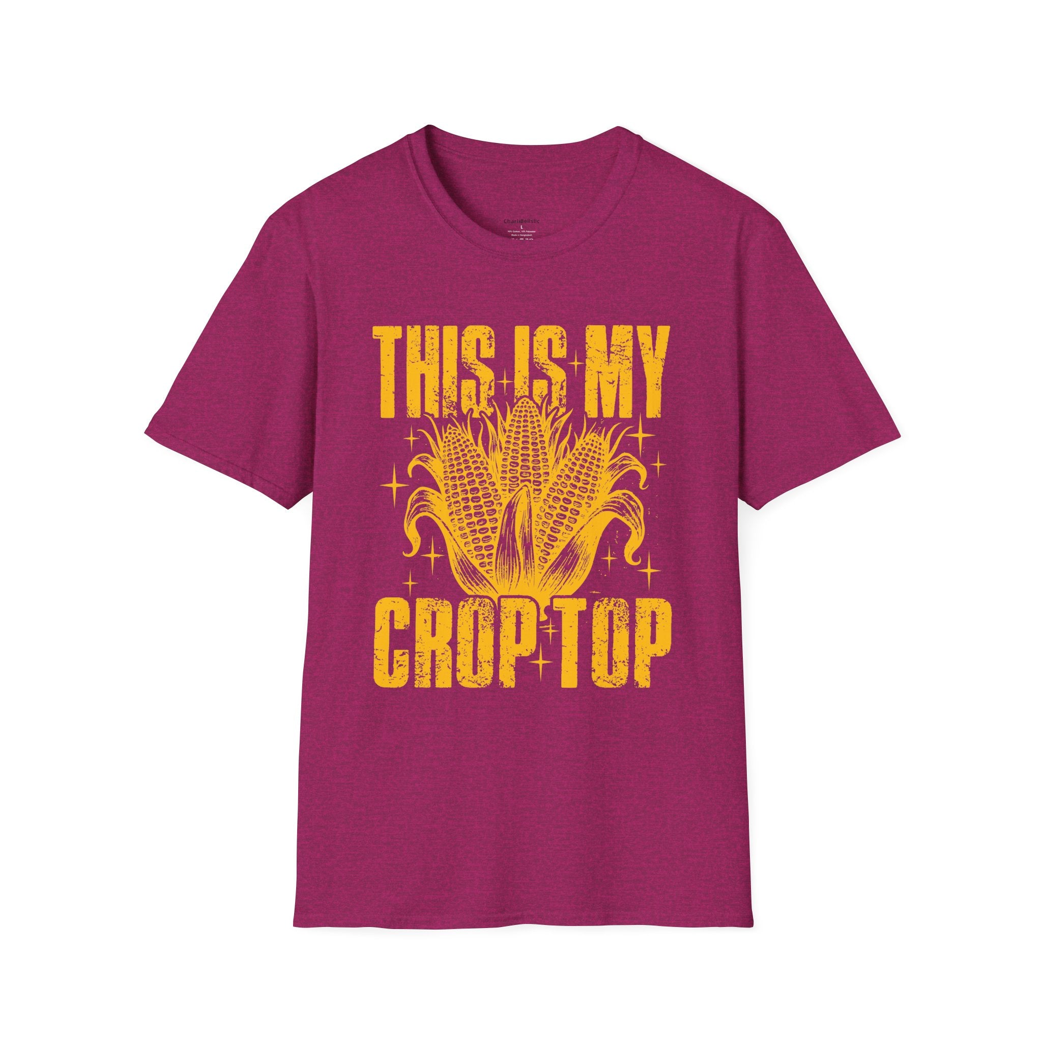 This Is My Crop Top T-Shirt — Funny Corn Graphic Farm Tee