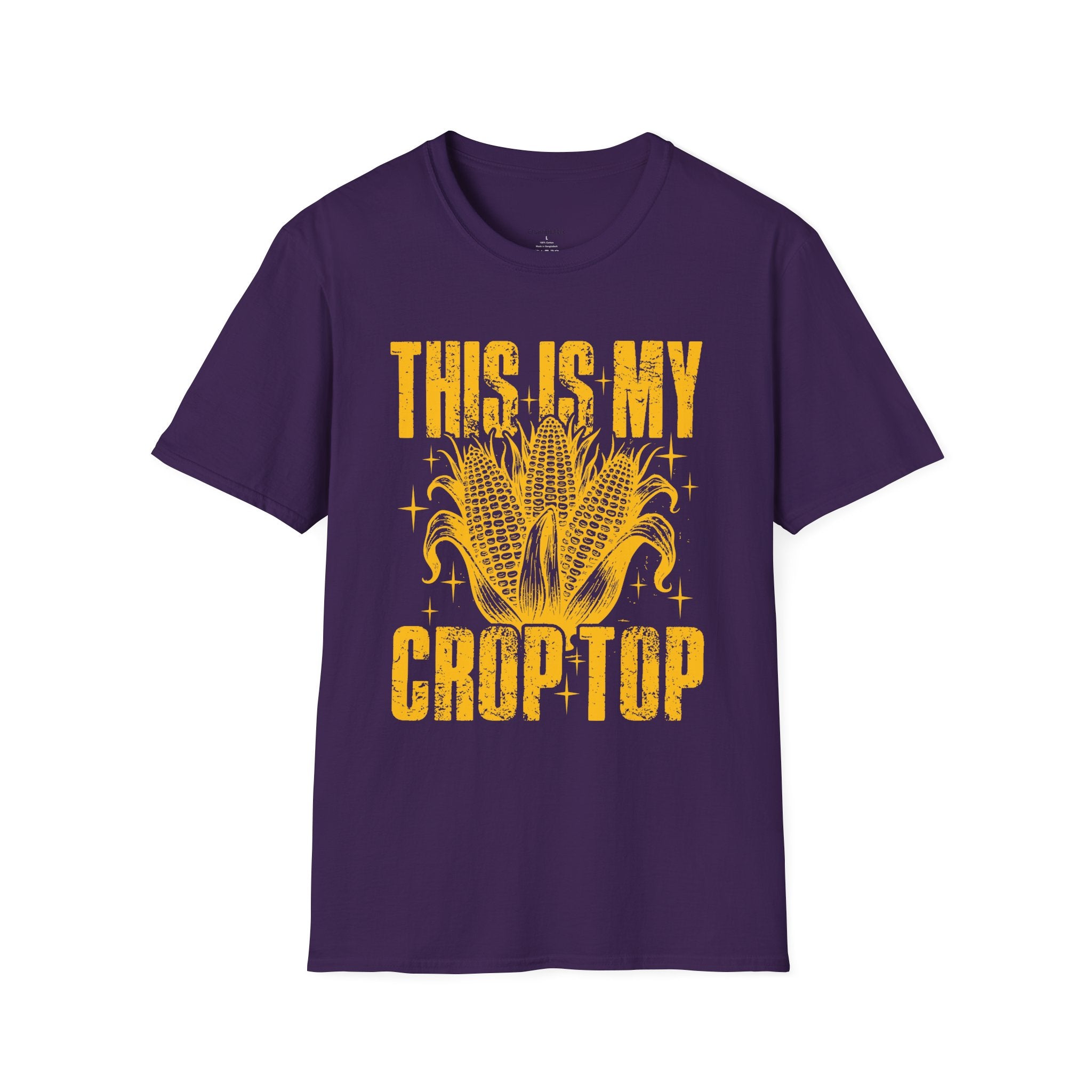 This Is My Crop Top T-Shirt — Funny Corn Graphic Farm Tee