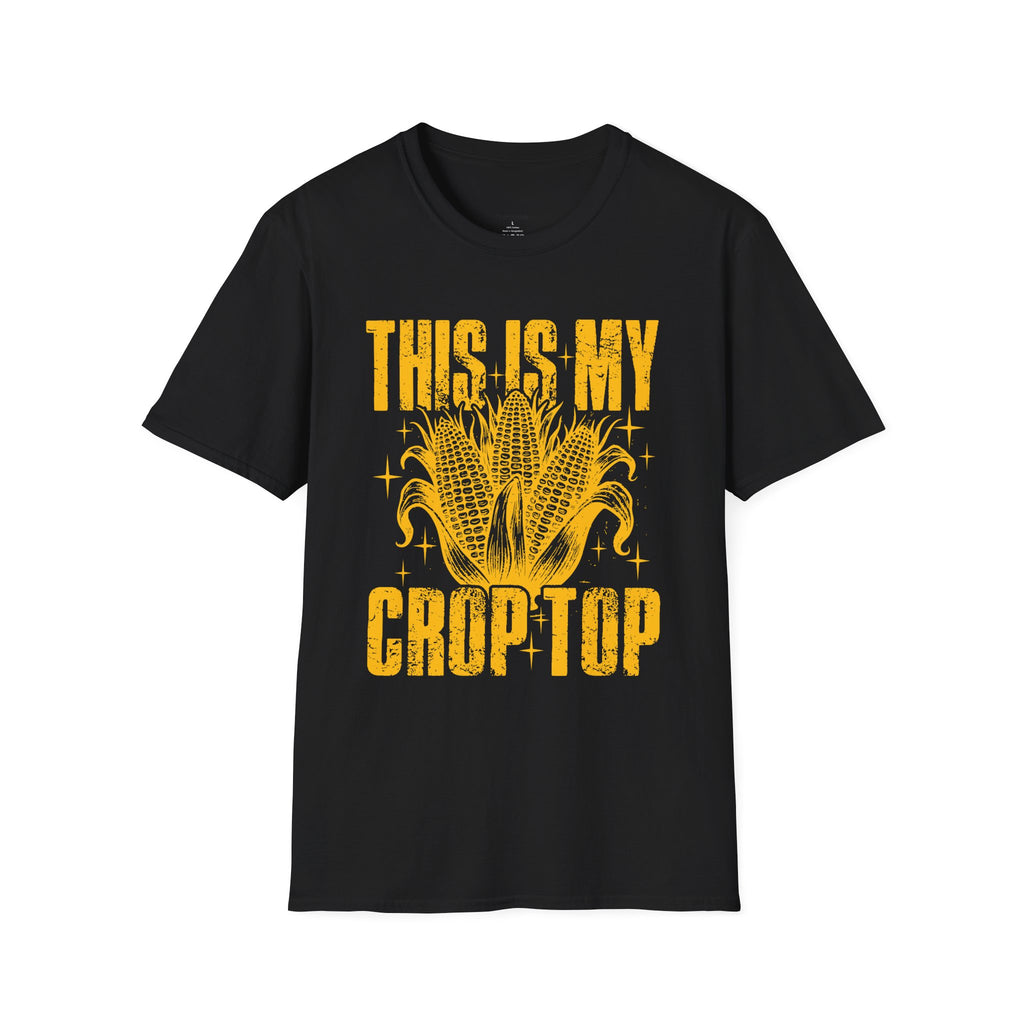 This Is My Crop Top T-Shirt — Funny Corn Graphic Farm Tee
