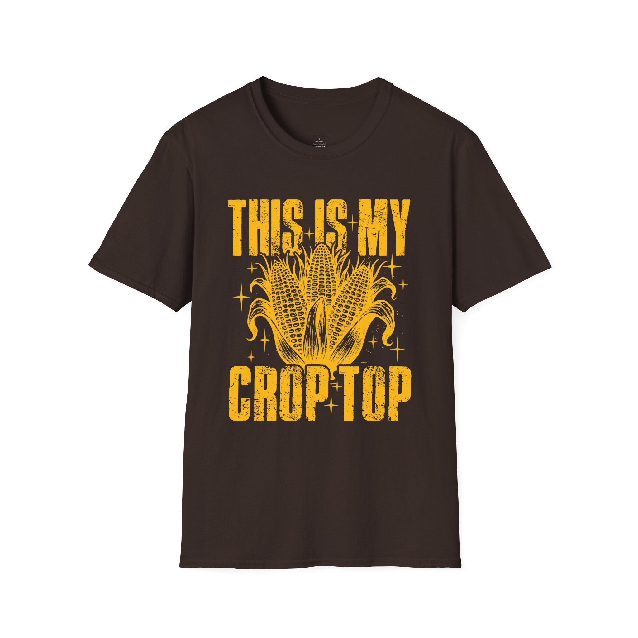 This Is My Crop Top T-Shirt — Funny Corn Graphic Farm Tee
