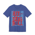 Hit the Dang Ball Baseball T-Shirt — Retro Striped Softball Tee - Bella Canvas
