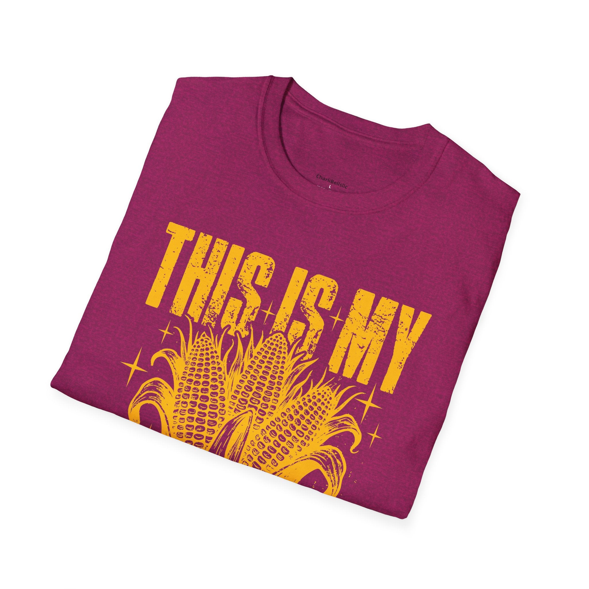 This Is My Crop Top T-Shirt — Funny Corn Graphic Farm Tee